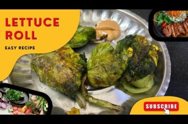 Day 3/30 Healthy Recipes || How to make Lettuce Veggies Roll || Lettuce Roll