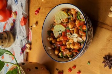 Chana Chaat Recipe | Chole Chaat | Diet Recipe | Healthy Salad | Chickpea Chaat #yummy #dietrecipe
