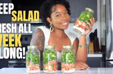 Chaz’s Cuisines| Meal Prep Salad That Will Last A Week !| Keep Salad Fresh