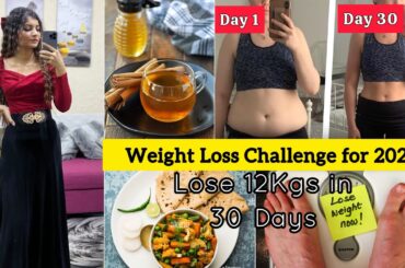 JANUARY 2025 WEIGHT LOSS CHALLENGE | LOSE 12KGS IN 30 DAYS | DIET PLAN + FULL GUAIANCE & TIPS
