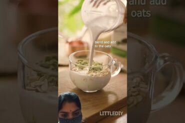 Healthy breakfast- no milk overnight oats recipe #shorts #ytshorts #food #cooking #cookinkitchen