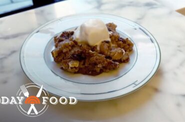Get this delicious recipe for hot chocolate bread pudding!