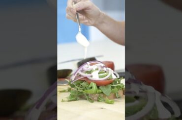 Healthy Salad Sandwich * Click for Recipe* #shorts