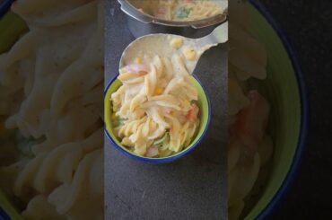 White Sauce Pasta #viralvideo #recipe #shortvideo #cookingvlog #streetfood #food #pasta #healthy