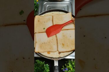 Easy Bread Omelette Recipe ! #shorts #egg #eggomelette #omelette #youtubeshorts
