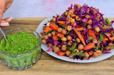 Burn belly fat with this healthy salad recipe, the best and top high protein meal!