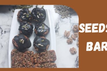 Quick & Easy Recipe/Healthy Sugar-Free, Gluten-Free, Egg-Free, and Dairy-Free Seeds Bar