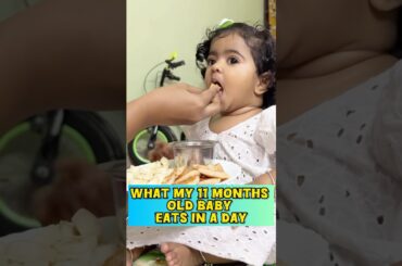 What my 11 months old baby eats in a day | Taahira recipe | South Indian Mom #shorts #food #healthy