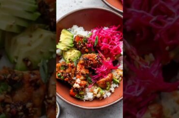 Ginger-Scallion Salmon Bowls | Quick and Healthy Recipe #shorts #healthyrecipes