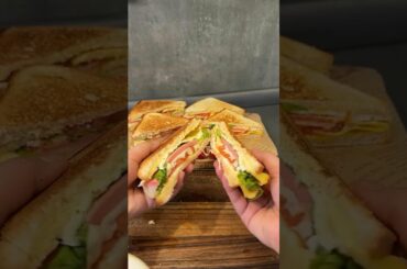 Sandwich with Omelette #sandwich #omelette #youtube #shorts