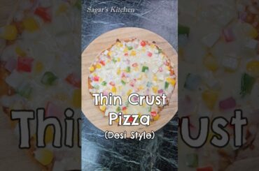 Best Pizza Easy & Healthy | Thin Crust Pizza #Shorts #Pizza