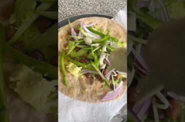 Healthy Homemade Quick Avocado kala channa salad Wrap