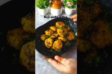 Suji-poha bites #healthy snacks #poharecipe  #trendingsong