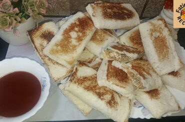 how to make snacks with bread and cheese || chicken pockets recipe || easy bread snacks