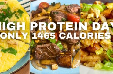 FULL DAY OF HEALTHY EATING | Low Calorie High Protein Recipes