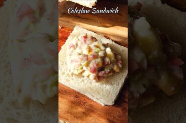 Healthy & Tasty Coleslaw Sandwich #shorts #sandwich #recipe