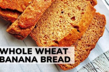 Healthy Whole wheat Banana Bread Recipe | No refined Sugar and No Butter | Nkechi Ajaeroh EP 20