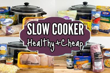 HEALTHY DUMP & GO CROCKPOT DINNERS | Cheap & EASY Tasty Slow Cooker Meals | Julia Pacheco Recipes
