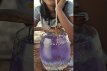 Sangu Pooja Juice | Butterfly pea lemonade Drink | Blue juice #healthy #foodie   #cooking #shorts