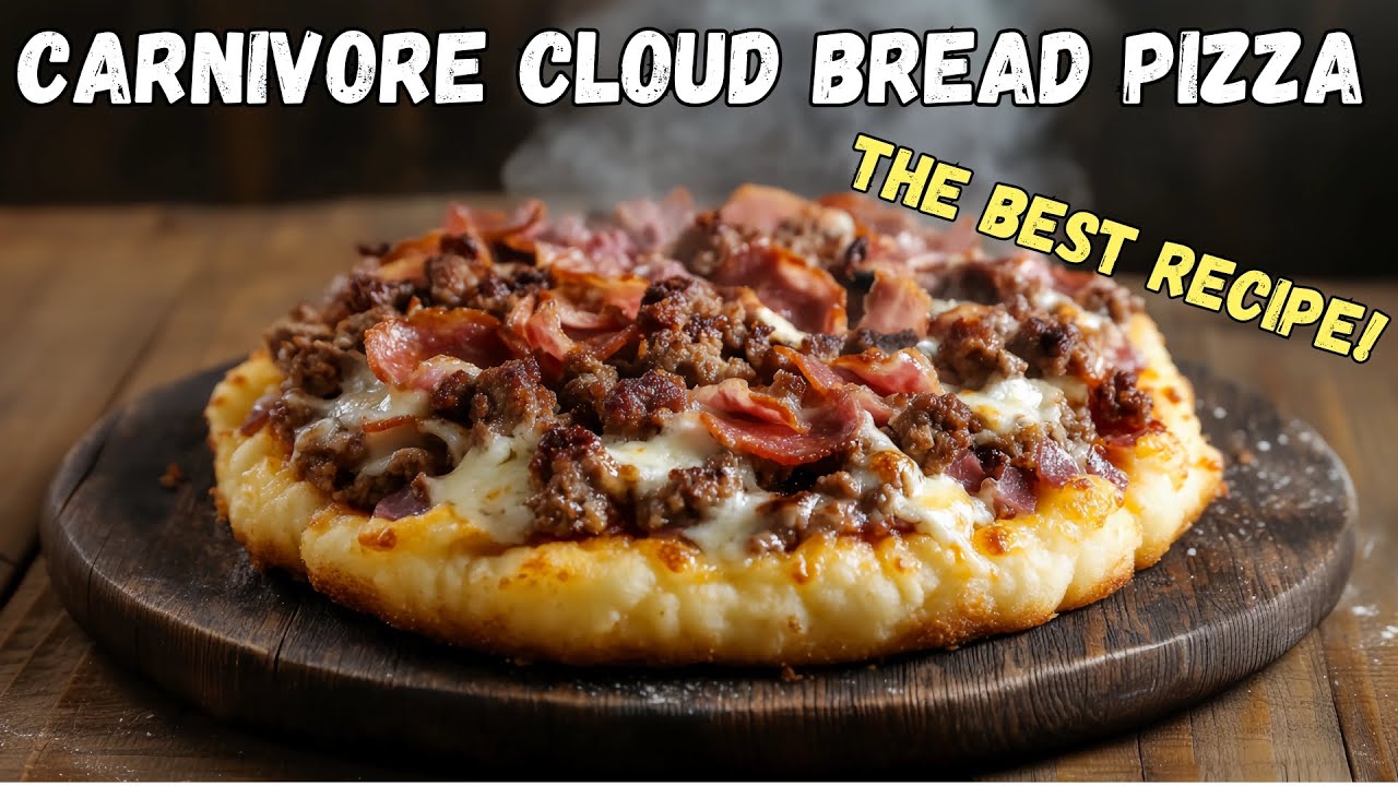 Ultimate Carnivore Cloud Bread Pizza Recipe | Low Carb Perfection With Cottage Cheese Ultimate Carnivore Cloud Bread Pizza Recipe | Low Carb Perfection With Cottage Cheese