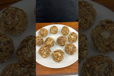 Healthy Dry Fruits Laddu ASMR #shorts #food #cooking #asmr #recipe #crunchytreats #dryfruitsladdu