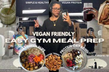 Lazy Healthy Gym Meal Prep - VEGAN FRIENDLY VEGAN PROTEIN