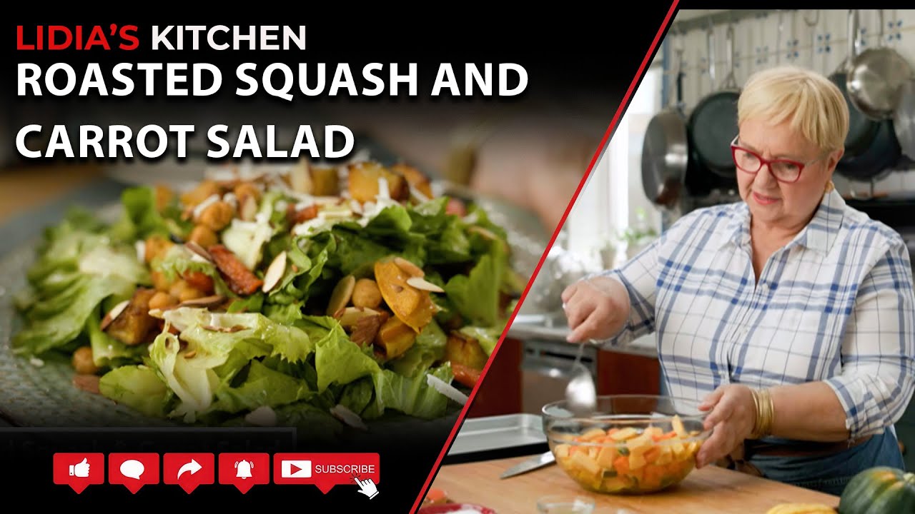 Roasted Squash and Carrot Salad with Chickpeas and Almonds Roasted Squash and Carrot Salad with Chickpeas and Almonds