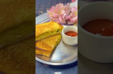 Bread sandwich | Instant sandwich recipe | Simple recipe for breakfast #shorts #tastethebestt_