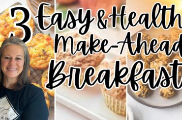 3 Incredibly EASY & HEALTHY Breakfast Recipes Busy Moms #homemadesimple #breakfast #easybreakfast