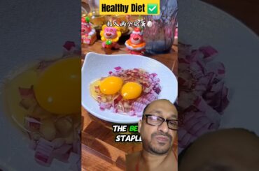 Healthy Breakfast With Egg and Oats #shorts #healthy #breakfast #highprotein #cookingshorts