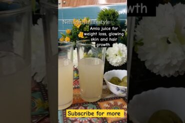 Amla Juice for glowing skin, weight loss and hair growth l #shorts #viralvideo #amlajuice #amla