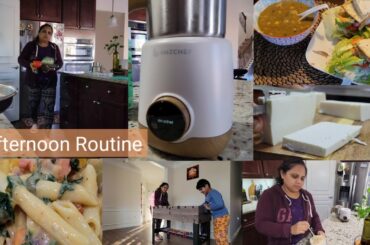 Busy Afternoon Routine| Amazchef milk frother| Healthy Moong soup- sandwich/easy yogurt dip