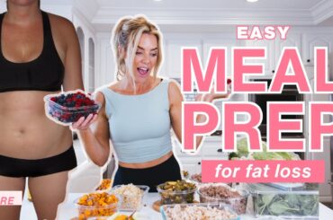 how I meal prep for weight loss | easy & healthy beginner tips for 2025