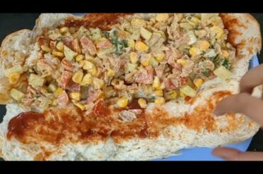 Long bun recipe| Sandwich recipe| Recipes for kids #healthy #foodie #tasty #shorts #youtube