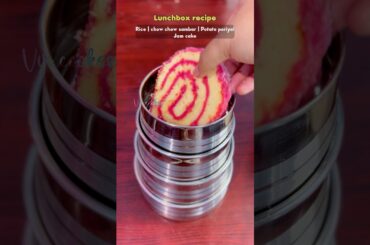 Today’s lunchbox recipe: Chow chow sambar with potato poriyal #shortsfeed #lunchbox #lunchideas