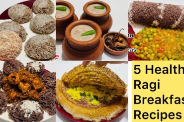 5 Quick & Easy Healthy Ragi Breakfast Recipes by Juicy Tomato