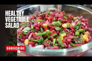 Healthy vegetable salad recipe | weight loss recipe  #HealthySalad #SaladRecipe