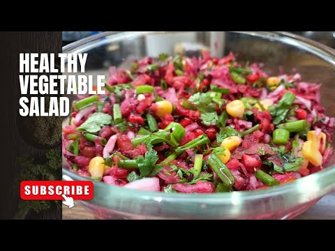 Healthy vegetable salad recipe | weight loss recipe #HealthySalad #SaladRecipe Healthy vegetable salad recipe | weight loss recipe #HealthySalad #SaladRecipe