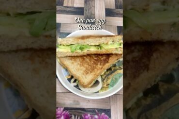 One pan egg sandwich || breakfast egg sandwich hack|| healthy egg sandwich #shorts #eggsandwich