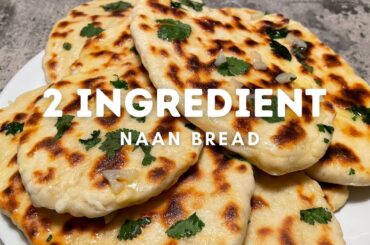 2 Ingredient Naan Bread In 15 Minutes!