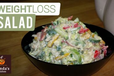 Healthy Salad  for Weight Loss | Easy Vegetable Salad recipe | Quick salad recipe for dinner |
