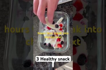 3 healthy snacks #healthyfood #food #mealprepessentials #nutritionhacks #snacks #shorts #cooking