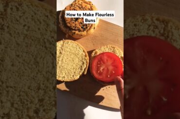 Flourless Chickpea Buns: Healthy, Delicious, & Easy to Make! #food #shorts #easyrecipe #asmr #eating