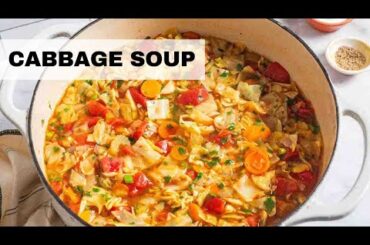 Mediterranean Cabbage Soup | Detox Cabbage Soup Recipe (Mediterranean Diet)