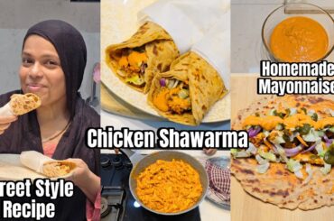Gehu Ke Paratha Se Banao Healthy Easy Tasty Chicken Shawarma With Homemade Mayonnaise Afroz Kitchen