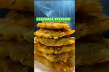 Crispy Vegetable fritters|healthy spicy snacks recipes| #indiansnacks #eathealthy #shorts #recipe