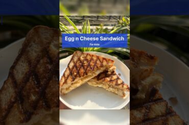 Breakfast ideas for Kids - Egg n Cheese Sandwich #recipe #kidsrecipe