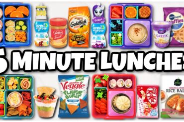 School Lunchbox Ideas for when You're OUT OF TIME! (NO Cooking Required)