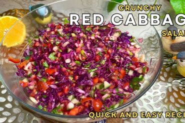 Colorful Red Cabbage Salad Recipe: Quick and Healthy!