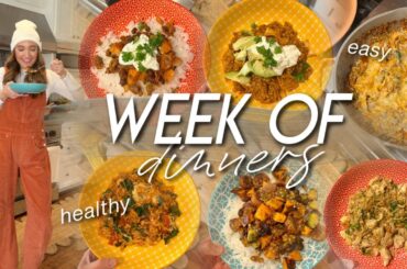 WEEK OF DINNERS | easy, healthy, & nourishing meal ideas for the whole family!